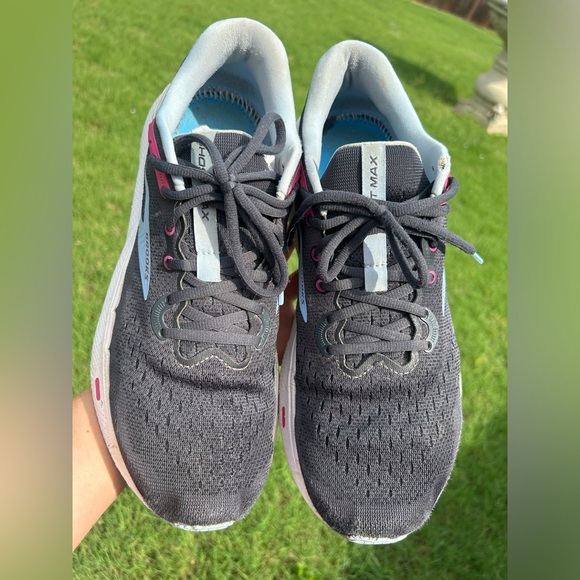 Brooks Ghost Max Ebony Open Air Lilac women’s running sneakers Sz-12.  T - Picture 9 of 16
